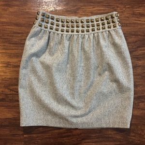 NWT grey studded silence + noise skirt size 2